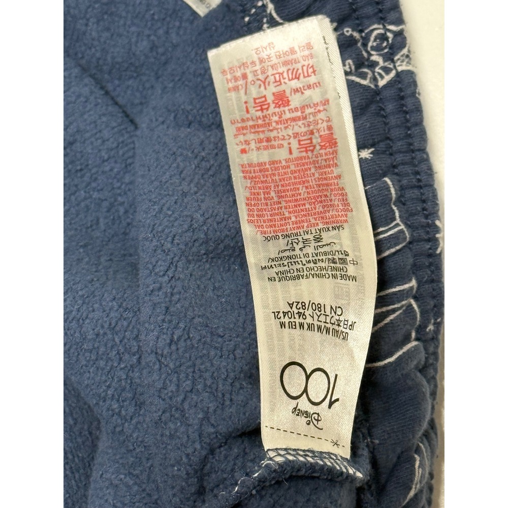 Disney 100th Anniversary Disneyland AOP Pants Joggers Sweats Navy Yellow Adult M - Picture 5 of 5